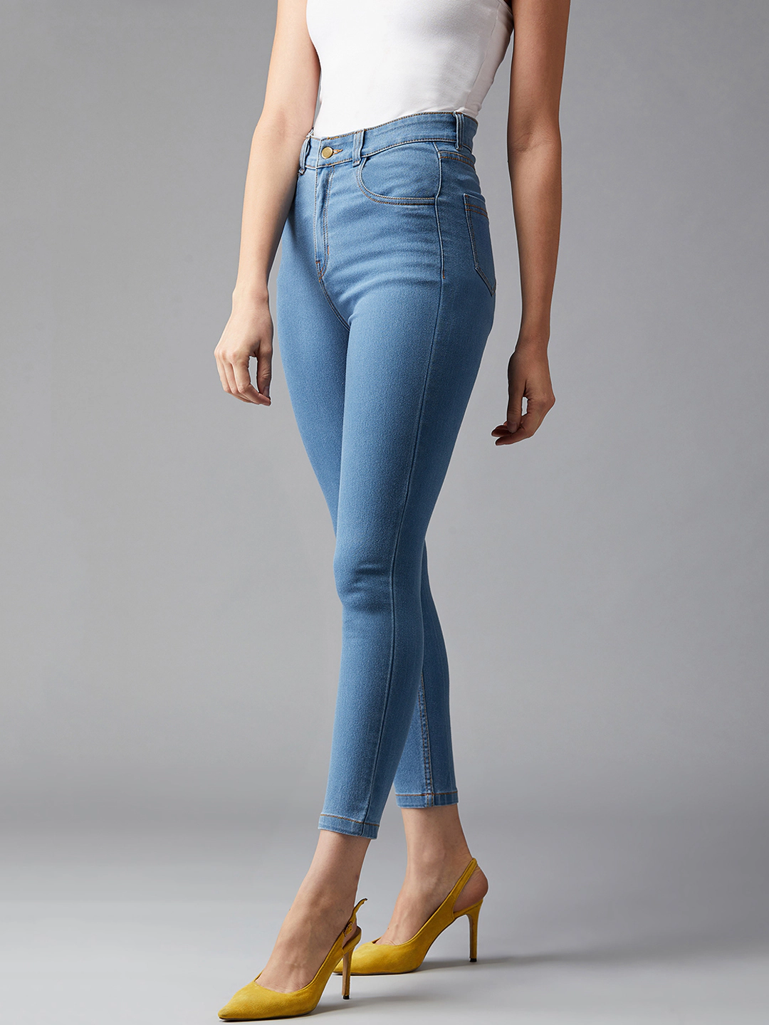 Jeans moulant (Bleu clair)